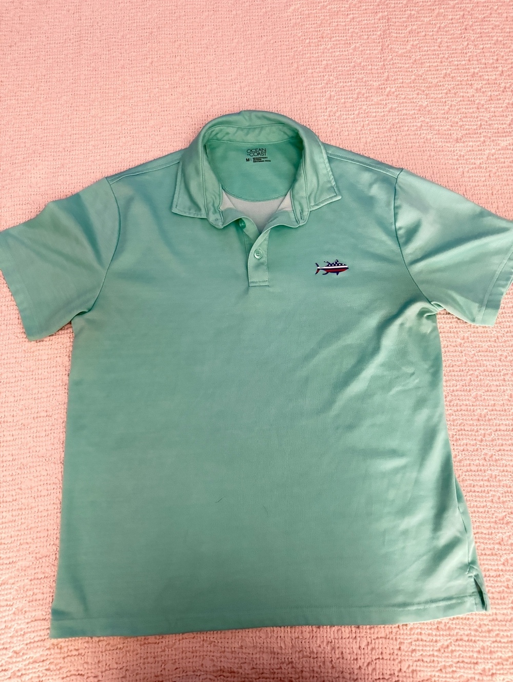 Ocean Coast mint green polo shirt